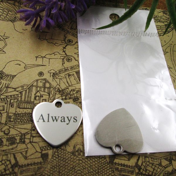 40pcs--"always"stainless steel charms more style for choosing diy charms pendants for necklace, Bronze;silver
40pcs--"always"stainless steel charms more style for choosing diy charms pendants for necklace, Bronze;silver