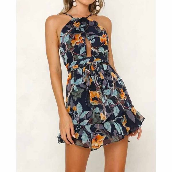 summer women ruffled dress ladies backless flower print dress female short bohemian mini vestidos, Black;gray
summer women ruffled dress ladies backless flower print dress female short bohemian mini vestidos, Black;gray