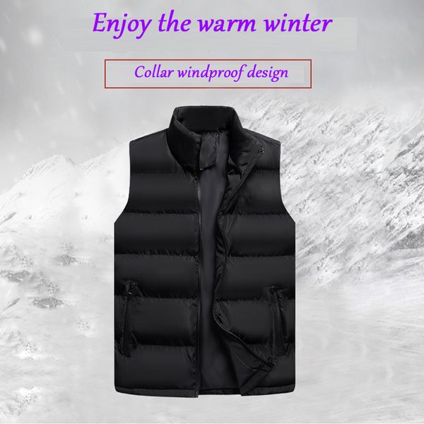 new winter warm men leisure suits waistcoat stand collar sleeveless coat windproof cotton jacket winter jacket men 6xl, Black;white
new winter warm men leisure suits waistcoat stand collar sleeveless coat windproof cotton jacket winter jacket men 6xl, Black;white