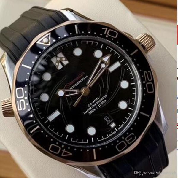 luxury two tone case co axial master automatic black ceramic bezel diver 300m james bond 007 men sea glass back rubber strap wristwatches, Slivery;brown
luxury two tone case co axial master automatic black ceramic bezel diver 300m james bond 007 men sea glass back rubber strap wristwatches, Slivery;brown