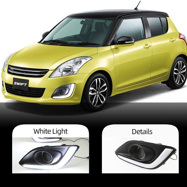 2pcs drl for suzuki swift 2014 2015 2016 daytime running lights with fog lamp hole cover 12v led car drl white
2pcs drl for suzuki swift 2014 2015 2016 daytime running lights with fog lamp hole cover 12v led car drl white
