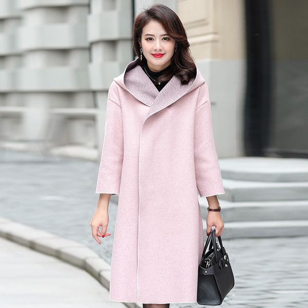 fashion casual long wool coat wide-waisted solid wool blend coat and jacket single breasted women coats autumn winter, Black
fashion casual long wool coat wide-waisted solid wool blend coat and jacket single breasted women coats autumn winter, Black