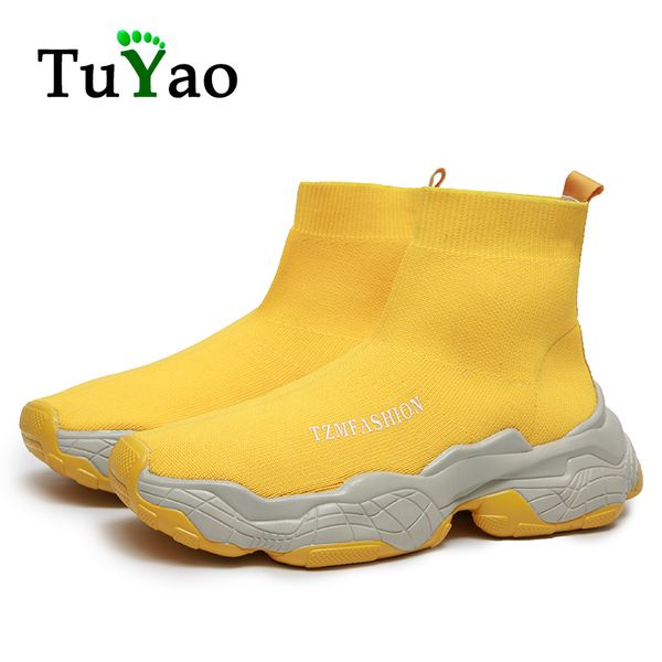 men & women casual shoes high socks shoes adults sports light knit sneakers autumn tenis infantil for male, Black
men & women casual shoes high socks shoes adults sports light knit sneakers autumn tenis infantil for male, Black