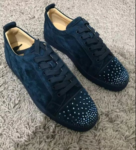 2019 luxury designer red sole suede with rhinestone strass red bottom shoes men flat red sole shoes high-sneaker lace-up casual trainers, Black
2019 luxury designer red sole suede with rhinestone strass red bottom shoes men flat red sole shoes high-sneaker lace-up casual trainers, Black