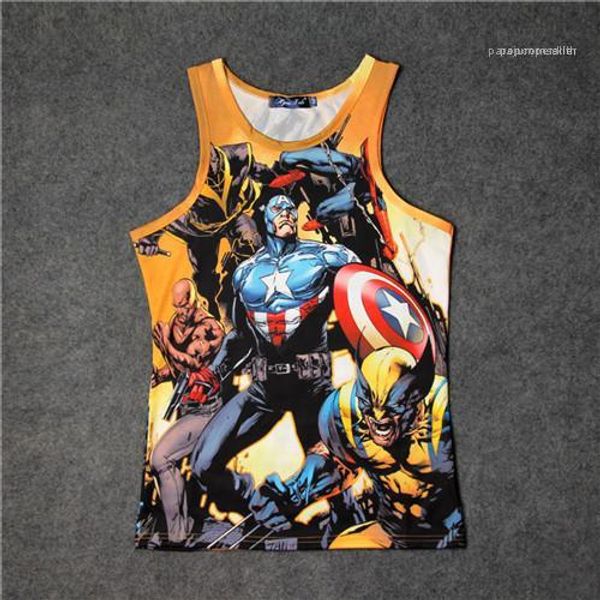 fashion style crew neck sleeveless tshirts causel clothing avengers men summer quick dry 3d print vest, White;black
fashion style crew neck sleeveless tshirts causel clothing avengers men summer quick dry 3d print vest, White;black