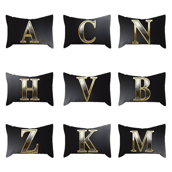 polyester cushion cover black gold 26 english alphabet pattern decorations for home simple car sofa pillow lumbar pillowcase
polyester cushion cover black gold 26 english alphabet pattern decorations for home simple car sofa pillow lumbar pillowcase