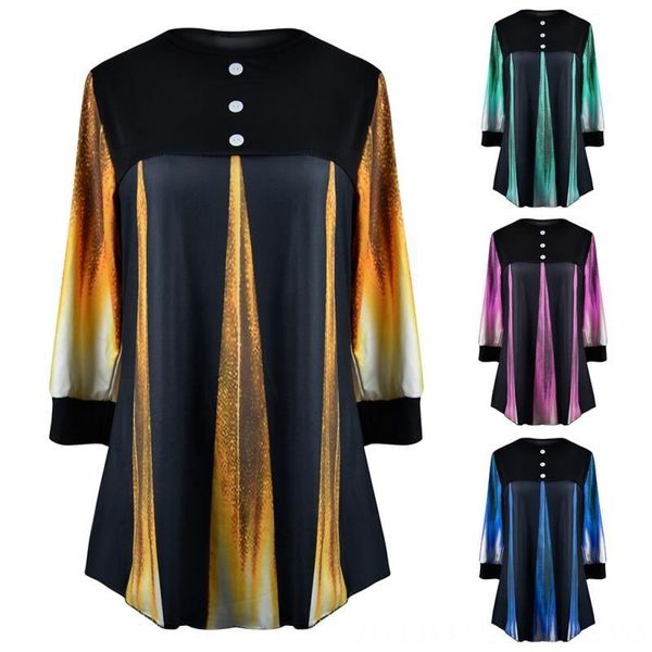 2019 printed gradient s round neck long sleeve 2019 printed gradient button t-shirt buttons button round neck long sleeve t-shirt, White
2019 printed gradient s round neck long sleeve 2019 printed gradient button t-shirt buttons button round neck long sleeve t-shirt, White