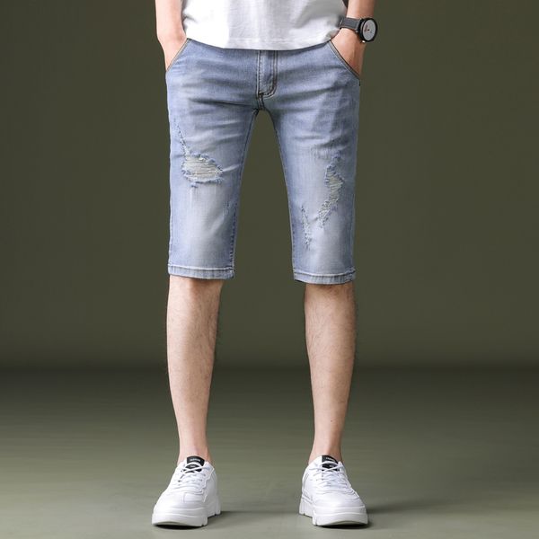 shorts men ripped short jeans straight 98% cotton shorts jean bermuda male denim brand clothing plus size 28-38, Blue
shorts men ripped short jeans straight 98% cotton shorts jean bermuda male denim brand clothing plus size 28-38, Blue