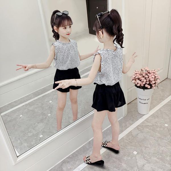 girls' summer clothing set 2020 new children's garment net red ocean girl's summer chiffon fashion two-piece set, White
girls' summer clothing set 2020 new children's garment net red ocean girl's summer chiffon fashion two-piece set, White