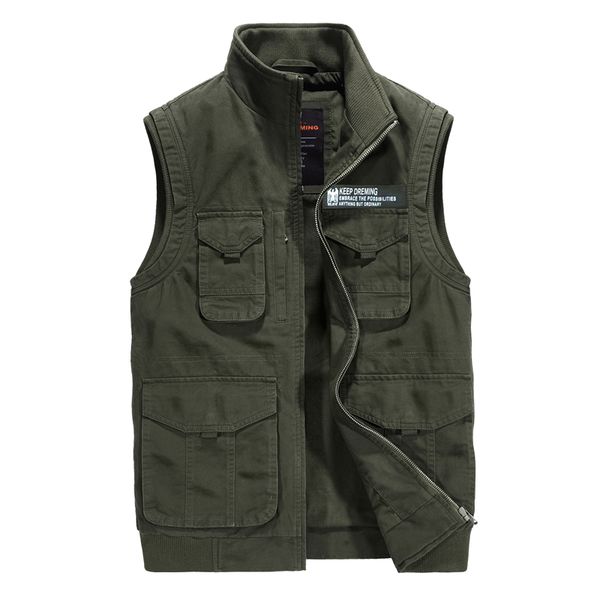 icpans cotton denim mens vests with many pockets casual multi-pocket army khaki waistcoat sleeveless jacket male 2019, Black;white
icpans cotton denim mens vests with many pockets casual multi-pocket army khaki waistcoat sleeveless jacket male 2019, Black;white