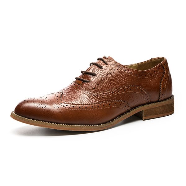 men brogue shoes wedding leather shoes up pointed toe business leatther lace type toe shape pattern type insole material, Black
men brogue shoes wedding leather shoes up pointed toe business leatther lace type toe shape pattern type insole material, Black