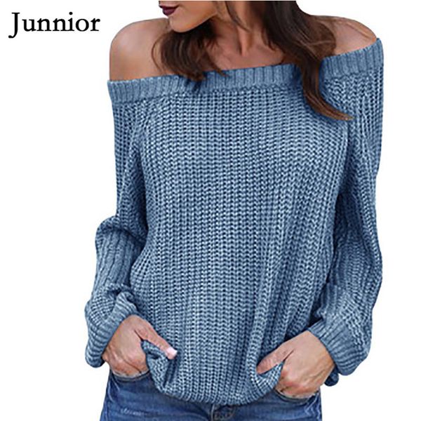 women pullover sweater off shoulder oversized knitted autumn winter clothes fashion 2019 long sleeves, White;black
women pullover sweater off shoulder oversized knitted autumn winter clothes fashion 2019 long sleeves, White;black