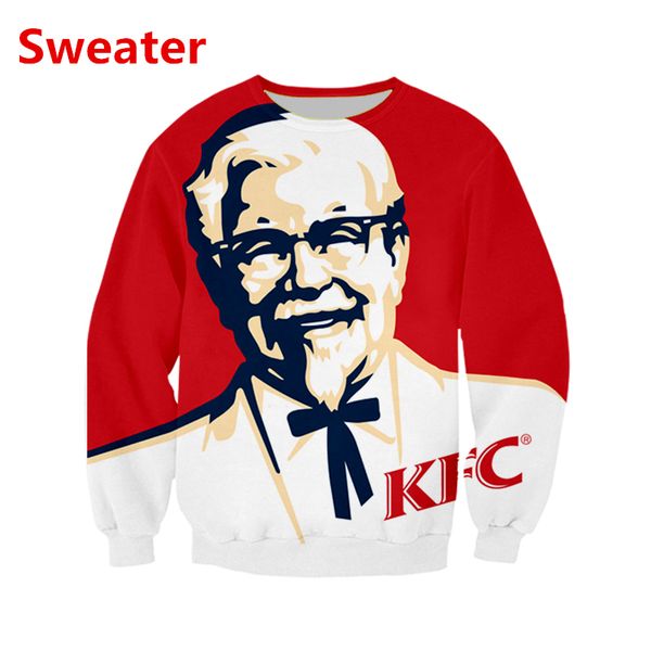 new men/womens kfc colonel funny 3d print fashion tracksuits crewneck hip hop sweatshirt, Black
new men/womens kfc colonel funny 3d print fashion tracksuits crewneck hip hop sweatshirt, Black