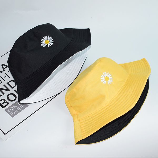 2020 new summer chamomile embroidery fisherman hat women fashion cotton hat double-sided wearable outdoor shade bucket hats
2020 new summer chamomile embroidery fisherman hat women fashion cotton hat double-sided wearable outdoor shade bucket hats