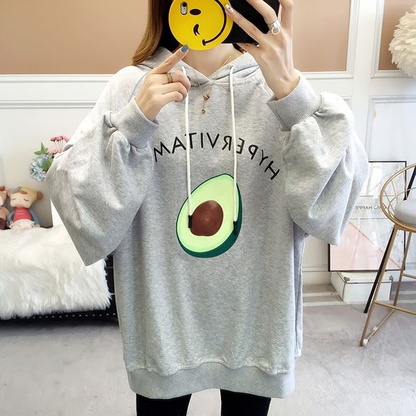 harajuku oversized pullover hoodies loose sweatshirt kawaii cartoon avocado printed puff sleeves women outwear plus size 2xl, Black
harajuku oversized pullover hoodies loose sweatshirt kawaii cartoon avocado printed puff sleeves women outwear plus size 2xl, Black