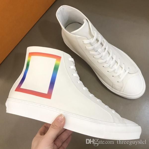 19fw tattoo sneaker boot mens designer shoes fashion high rainbow-colored printed taiga leather sneakers outdoor hikking trainers & box, Black
19fw tattoo sneaker boot mens designer shoes fashion high rainbow-colored printed taiga leather sneakers outdoor hikking trainers & box, Black