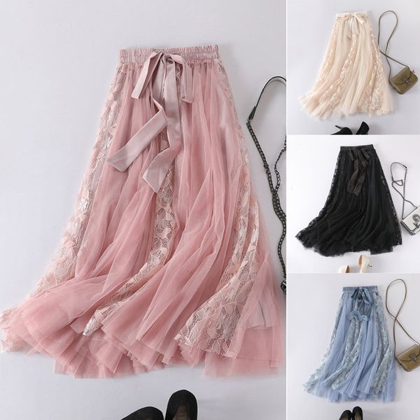 spring autumn fashion women's high waist pleated solid color women elastic long mesh skirt womens tutu maxi pleated vestidos, Black
spring autumn fashion women's high waist pleated solid color women elastic long mesh skirt womens tutu maxi pleated vestidos, Black