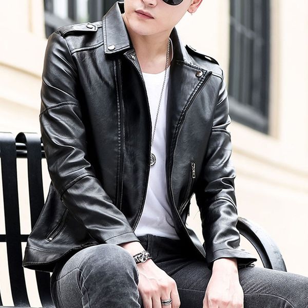 men winter leather jacket biker motorcycle zipper long sleeve black red brown men winter coat blouses
men winter leather jacket biker motorcycle zipper long sleeve black red brown men winter coat blouses