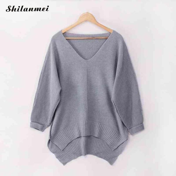winter knitted sweater women causal oversized pullovers solid autumn pull femme sweaters v neck long sleeve 2019 fashion jumper, White;black
winter knitted sweater women causal oversized pullovers solid autumn pull femme sweaters v neck long sleeve 2019 fashion jumper, White;black