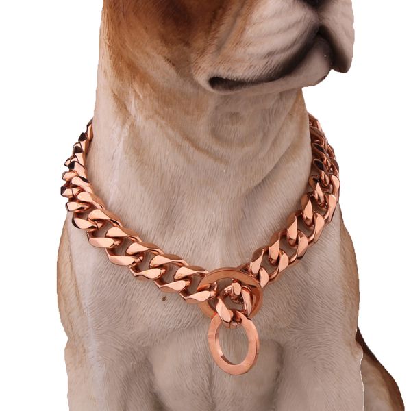 strong rose gold titanium steel slip dog collar metal dogs training pet chain choke collar for large dogs pitbull bulldog 10-19m, Silver
strong rose gold titanium steel slip dog collar metal dogs training pet chain choke collar for large dogs pitbull bulldog 10-19m, Silver