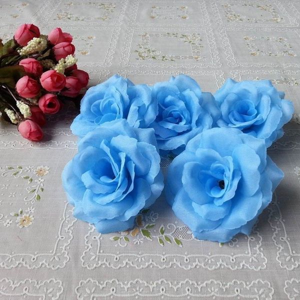 8cm light blue color 10pcs/lot artificial rose silk flower heads decorative flowers for wedding home party banquet decoration
8cm light blue color 10pcs/lot artificial rose silk flower heads decorative flowers for wedding home party banquet decoration