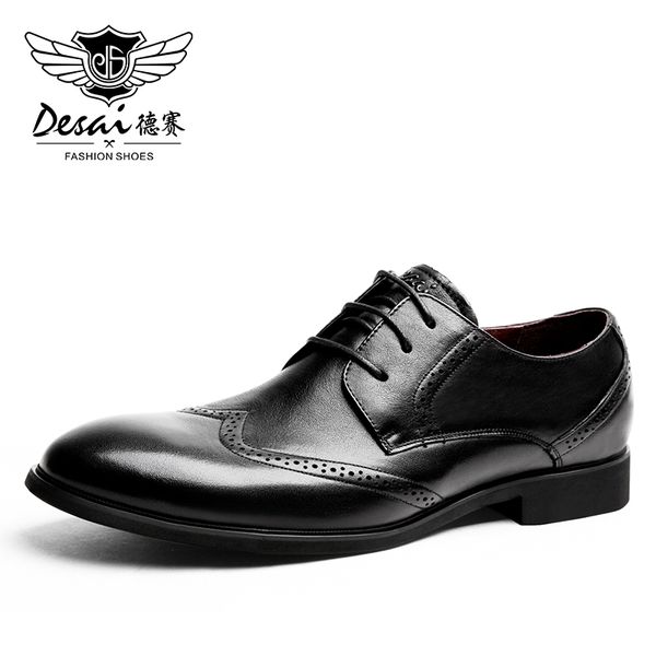 desai leather men's oxford shoes genuine leather carved brogue shoes men formal business dress, Black
desai leather men's oxford shoes genuine leather carved brogue shoes men formal business dress, Black