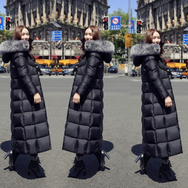 new arrival x-long plaid thick women winter down jackets warm girls down coats girl big real fur collar casual lady outwear, Black
new arrival x-long plaid thick women winter down jackets warm girls down coats girl big real fur collar casual lady outwear, Black