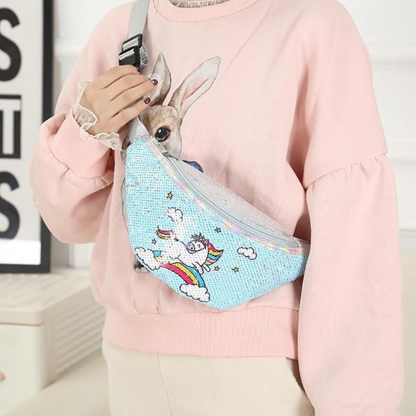fashion women belt bag casual cartoon unicorn sequins messenger waist bag small purse phone fanny pack for teenager girls
fashion women belt bag casual cartoon unicorn sequins messenger waist bag small purse phone fanny pack for teenager girls