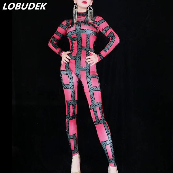 women long sleeve crystals tight-fitting jumpsuit elastic leggings stage costume singer birthday party rhinestones rompers, Black;white
women long sleeve crystals tight-fitting jumpsuit elastic leggings stage costume singer birthday party rhinestones rompers, Black;white