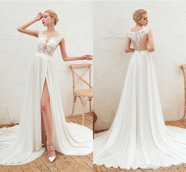 новые свадебные платья в стиле белого пляжа boho a-line с прозрачным вырезом и кружевной отделкой длинные богемные свадебные платья robe de, White
новые свадебные платья в стиле белого пляжа boho a-line с прозрачным вырезом и кружевной отделкой длинные богемные свадебные платья robe de, White