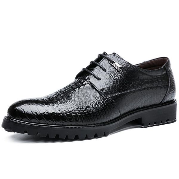 Autumn And Winter Quality Patent Leather crocodile Grain Shoe Men Classic Dress Shoes Male Formal Office Business Driving Shoes, Black
Autumn And Winter Quality Patent Leather crocodile Grain Shoe Men Classic Dress Shoes Male Formal Office Business Driving Shoes, Black
