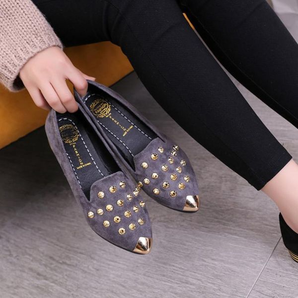 women's shoes fashion female size 35-40 footwear pointed toe rivet casual ladies shoes low heel flat high quality, Black
women's shoes fashion female size 35-40 footwear pointed toe rivet casual ladies shoes low heel flat high quality, Black