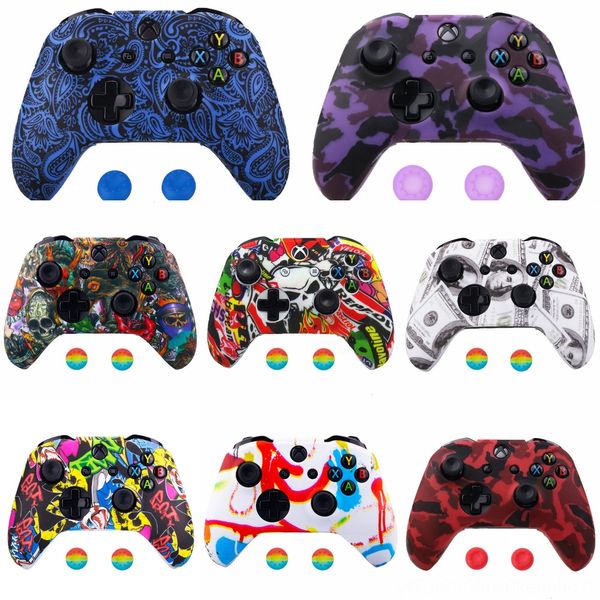 qq1em 1set gaming protective case cover grips cap for xbox one x s silicone controller
qq1em 1set gaming protective case cover grips cap for xbox one x s silicone controller
