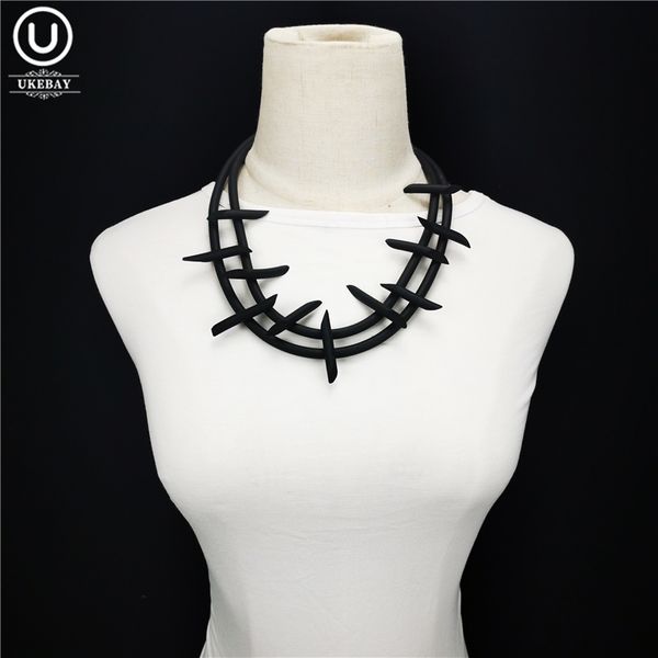 ukebay new punk jewelry short chokers necklaces women strange accessories simple clothes handmade necklace rubber torques rope pendant, Silver
ukebay new punk jewelry short chokers necklaces women strange accessories simple clothes handmade necklace rubber torques rope pendant, Silver