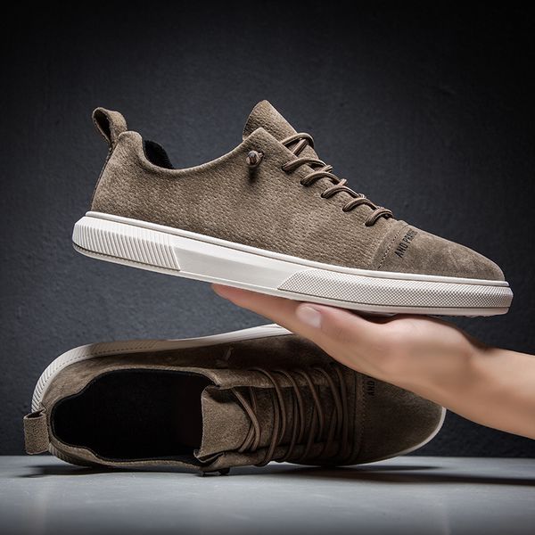 suede leather designer vintage sneakers men british style low casual flat shoes lace up wild casual tide shoes t200110, Black
suede leather designer vintage sneakers men british style low casual flat shoes lace up wild casual tide shoes t200110, Black