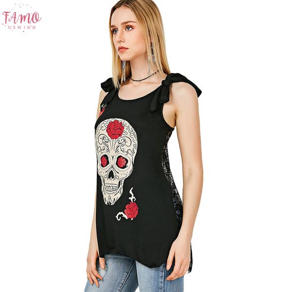 ale summer plus size new women t shirt skull print sleeveless tee shirt lace hollow out female tee, White
ale summer plus size new women t shirt skull print sleeveless tee shirt lace hollow out female tee, White