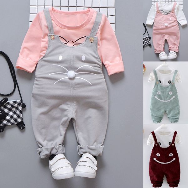 children clothing toddler kids baby girl cute cartoon long sleeve t shirt overalls suspender pants 2019 autumn outfits set c50#, White
children clothing toddler kids baby girl cute cartoon long sleeve t shirt overalls suspender pants 2019 autumn outfits set c50#, White