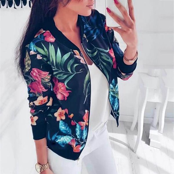 women jackets flower floral print retro ladies zipper up short thin slim bomber jacket coats fashion basic casual outerwear, Black;brown
women jackets flower floral print retro ladies zipper up short thin slim bomber jacket coats fashion basic casual outerwear, Black;brown