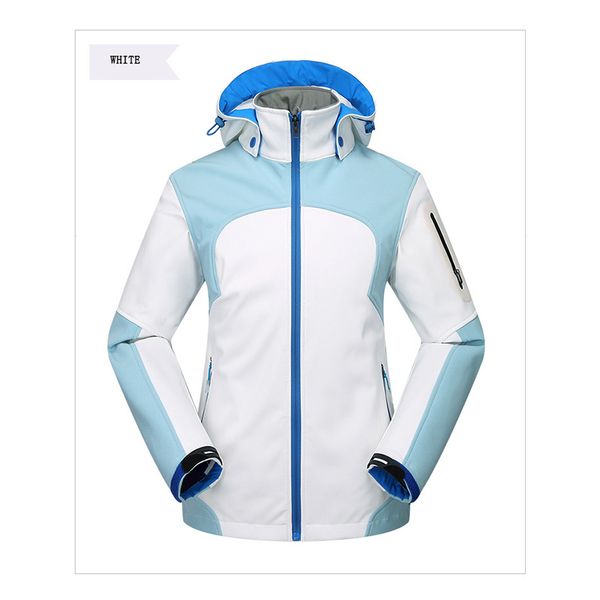 color matching fleece softshell jacket women outdoor waterproof windproof camping jacket female hooded hiking clothes hj006, Blue;black
color matching fleece softshell jacket women outdoor waterproof windproof camping jacket female hooded hiking clothes hj006, Blue;black