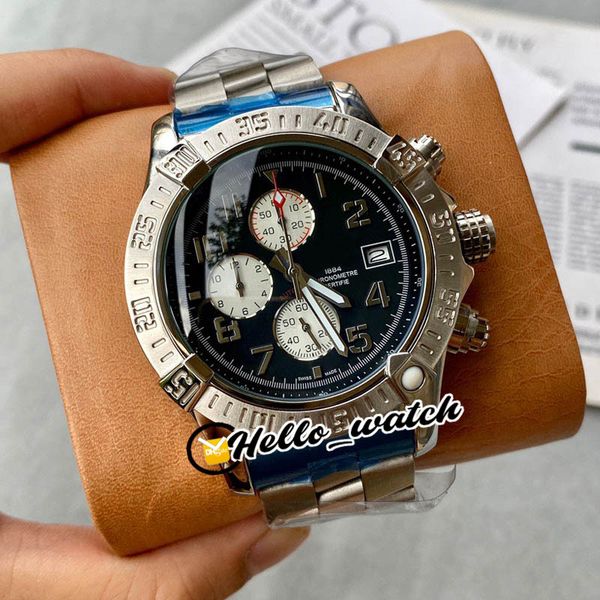 new 44mm ii steel case chronograph a13381111b2a1 mens watch black dial white subdial stainless steel bracelet watches hello_watch, Slivery;brown
new 44mm ii steel case chronograph a13381111b2a1 mens watch black dial white subdial stainless steel bracelet watches hello_watch, Slivery;brown