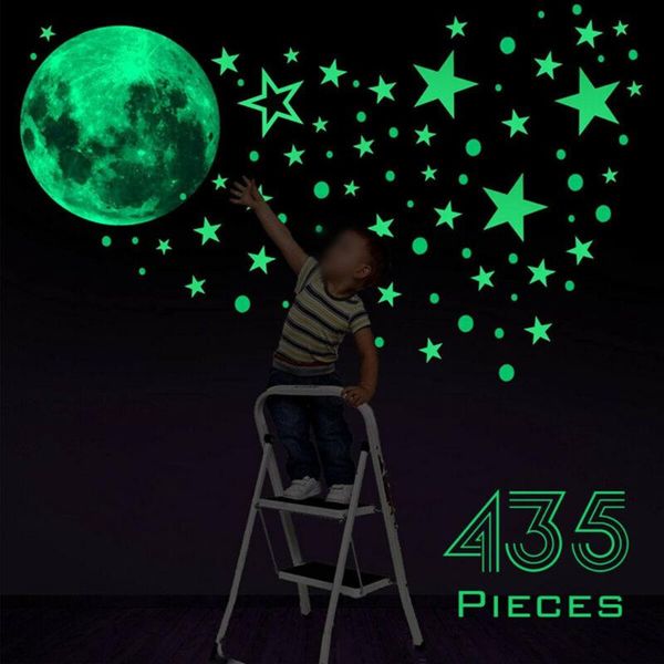 wall stickers 435pcs glow in the dark luminous stars and moon planet space decal living room, tv background wall, balcony
wall stickers 435pcs glow in the dark luminous stars and moon planet space decal living room, tv background wall, balcony