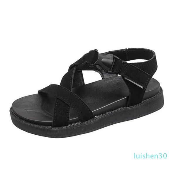 casual sandals women's new open toe fashion in 2020 summer versatile students' thick bottom buckle beach shoes women l30, Black
casual sandals women's new open toe fashion in 2020 summer versatile students' thick bottom buckle beach shoes women l30, Black