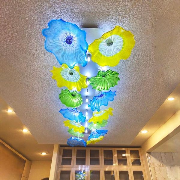 fashion new murano colored glass ceiling lighting american style murano glass plates ceiling lamp modern led flower chandelier for art decor
fashion new murano colored glass ceiling lighting american style murano glass plates ceiling lamp modern led flower chandelier for art decor