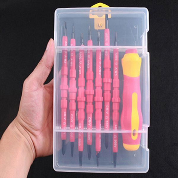 8pcs vde electricians screwdriver set tool electrical fully insulated high voltage multi screw head type
8pcs vde electricians screwdriver set tool electrical fully insulated high voltage multi screw head type