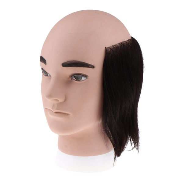 7.9inch cosmetology male mannequin head with real human hair for barber shops styling cutting weaving practicing, White
7.9inch cosmetology male mannequin head with real human hair for barber shops styling cutting weaving practicing, White