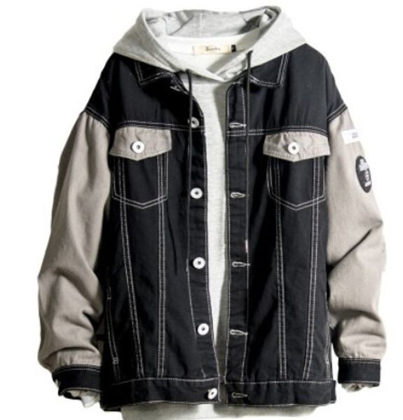 autumn new denim jacket men fashion wash contrast color casual hooded denim jacket man streetwear hip hop loose bomber jacket, Black;brown
autumn new denim jacket men fashion wash contrast color casual hooded denim jacket man streetwear hip hop loose bomber jacket, Black;brown