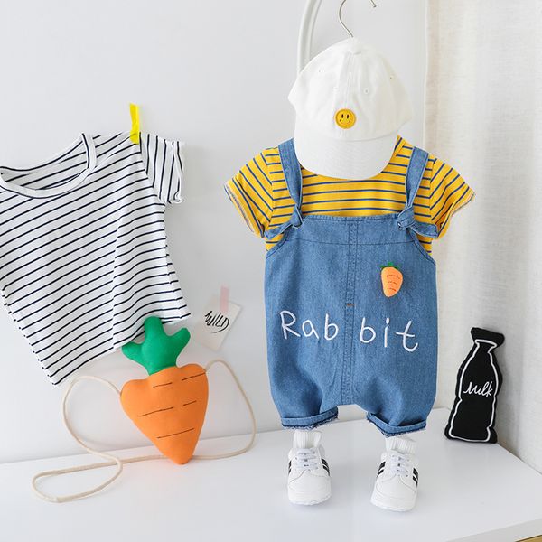 zjzy01 summer new children's strap set boys and girls short sleeve strap pants set, White
zjzy01 summer new children's strap set boys and girls short sleeve strap pants set, White