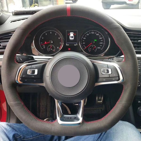 black suede car steering wheel cover for volkswagen golf 7 gti golf r mk7 vw polo gti scirocco 2015 2016
black suede car steering wheel cover for volkswagen golf 7 gti golf r mk7 vw polo gti scirocco 2015 2016