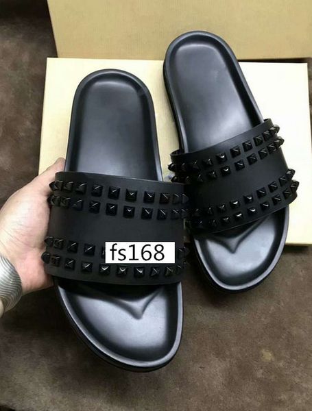 donna studded flat slippers designer willow nails soft bottom rubber slippers men rivet junior spikes flat slipperswith boxs, Black
donna studded flat slippers designer willow nails soft bottom rubber slippers men rivet junior spikes flat slipperswith boxs, Black