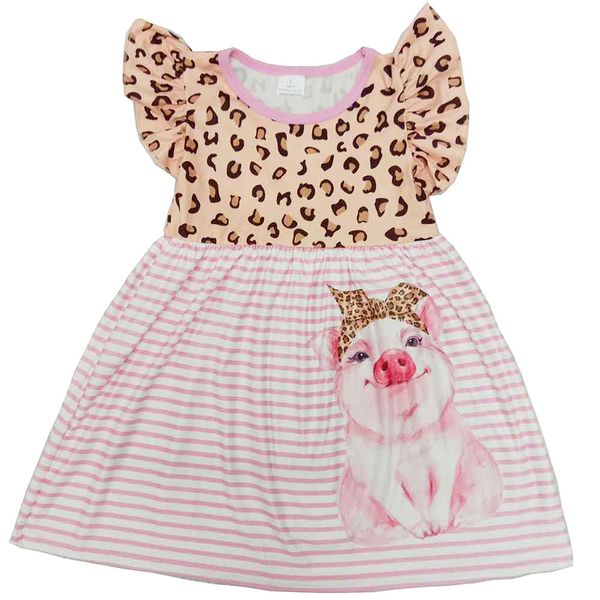 2020 girls boutique ruffle dresses toddler baby girl dress summer outfits fashion kids summer suit, White